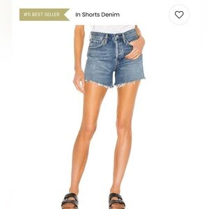 Agolde Blue Jean Shorts